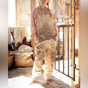 SOLD OUT - Magnolia Pearl Denim Mural Artist Overalls